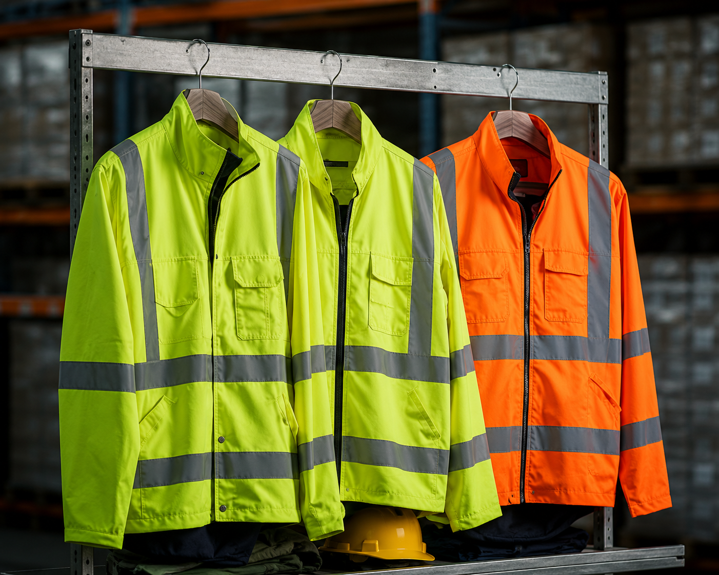 Hi-vis safety jackets and PPE gear